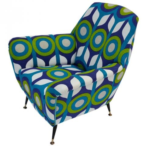 Mid Century Modern Pop Art Italian Design Armchair | Modernism